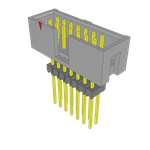 Samtec-ZST-107-06-T-D-640 Connector Headers and PCB Receptacles Conn Elevated Shrouded Header HDR 14 POS 2.54mm Solder ST Thru-Hole Bulk