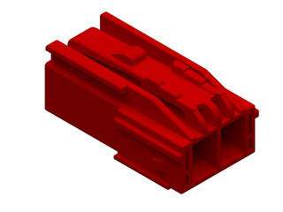 2069972209 - CP-4.5 Plug Housing, 4.50mm Pitch, Dual Row, 2 Circuits, Red, Glow-Wire Capable