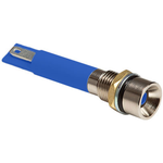 Bivar-MPR6-3GD24V Panel Mount Indicators IP54 Rated Sealed Panel Mount Indicators, M6 Nut and Spring Lock Washer, 24V, Green Housing, Green LED, 3mm Green Diffused Tinted Lens with Recessed Dome