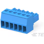 TE Connectivity-796693-6 Connector Terminal Blocks Conn Eurostyle Block F 6 POS 3.5mm Screw RA Cable Mount 11A/Contact Box
