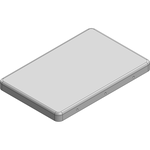 Masach Tech-MS410-10C Board Mount EMI Enclosures 41.6 x 27 x 3.1mm Two-piece Drawn-Seamless RF Shield/EMI Shield COVER (CRS)