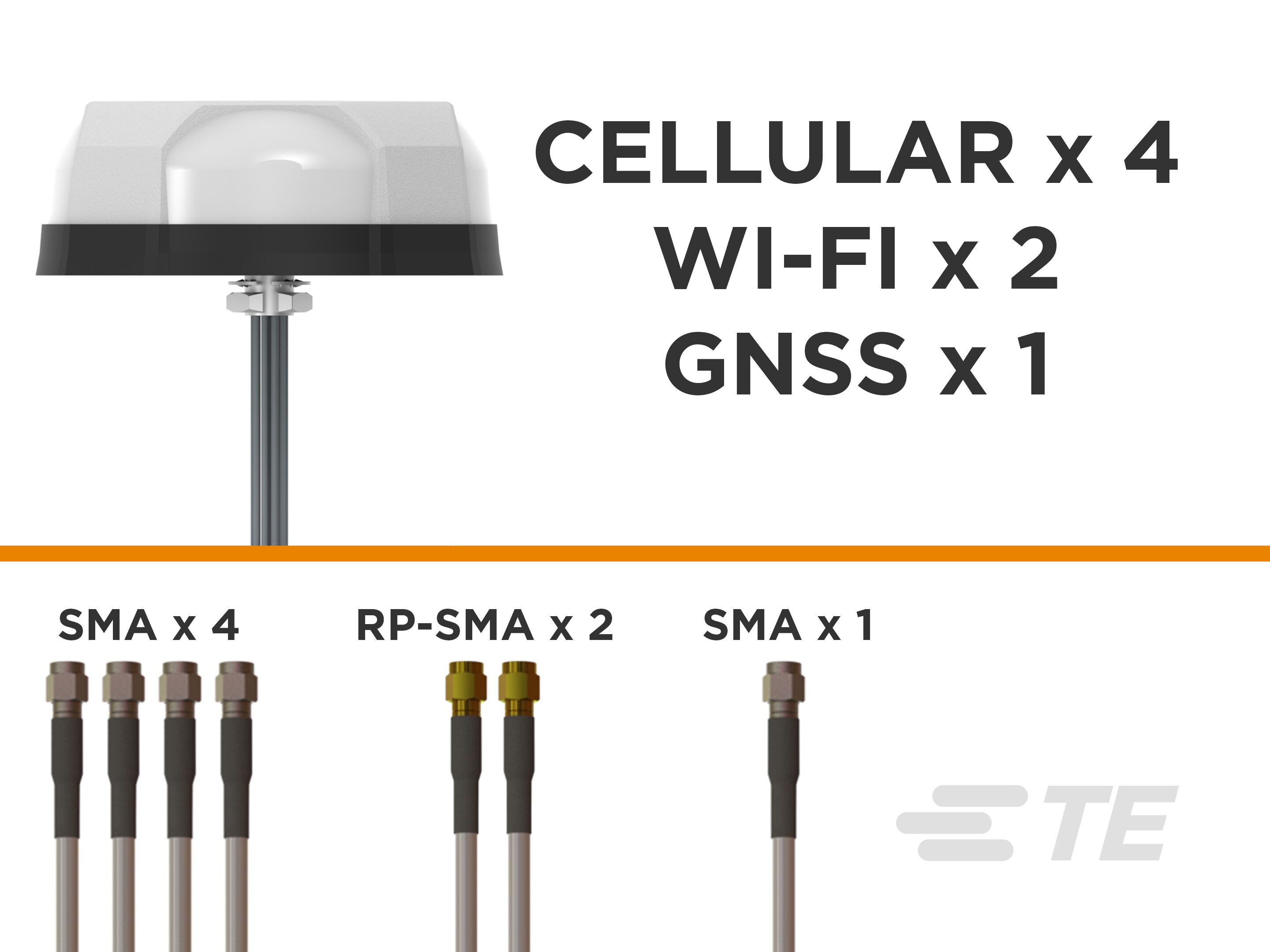 7-Port,4x 5G/LTE,2x WIFI,GNSS,WHT-L000434-09 7-Port,4x 5G/LTE,2x WIFI,GNSS,WHT-L000434-09