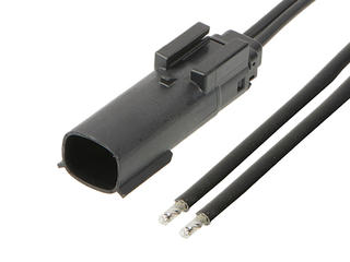 2162831023 - MX150 Male-to-Pigtail Off-the-Shelf (OTS) Cable Assembly, Single Row, 600.00mm Length, Tin (Sn) Plating, 2 Circuits, Black