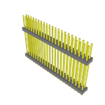 Samtec-ZW-22-14-L-D-1000-080 Connector Headers and PCB Receptacles Conn Board Stacker HDR 44 POS 2.54mm Solder ST Top Entry Thru-Hole Bulk