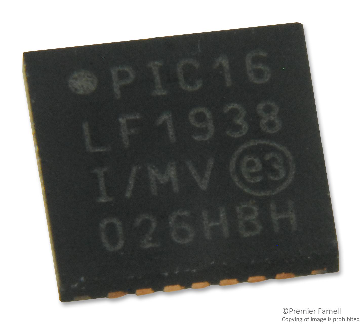 MCU 8-bit PIC16 PIC RISC 28KB Flash 2.5V/3.3V 28-Pin UQFN EP Tube