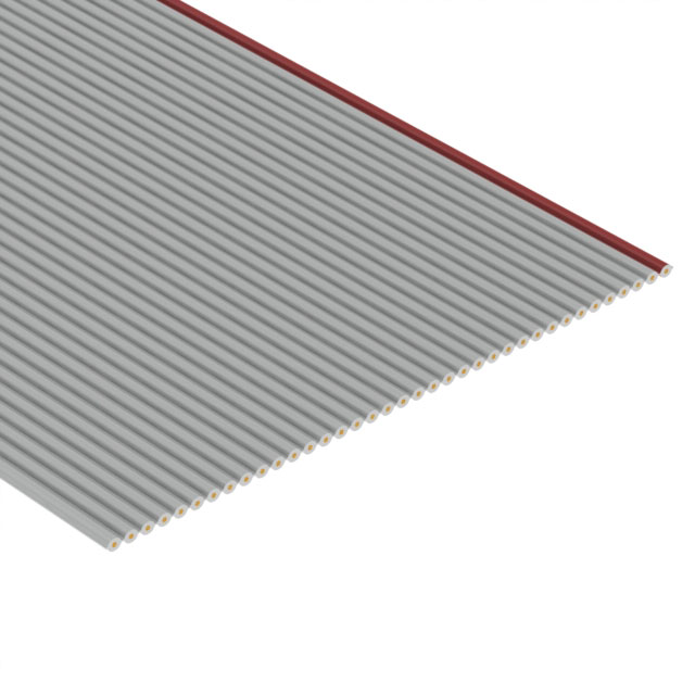 37 strand ribbon-gray with red