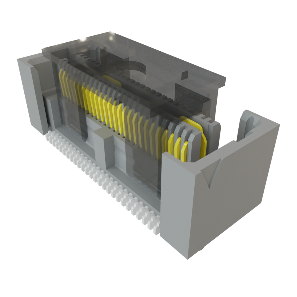 Samtec-QMS-026-01-SL-D-RA-K-TR Connector Headers and PCB Receptacles Conn Micro High Speed Terminal Strip HDR 52 POS 0.635mm Solder RA Side Entry SMD/Thru-Hole T/R