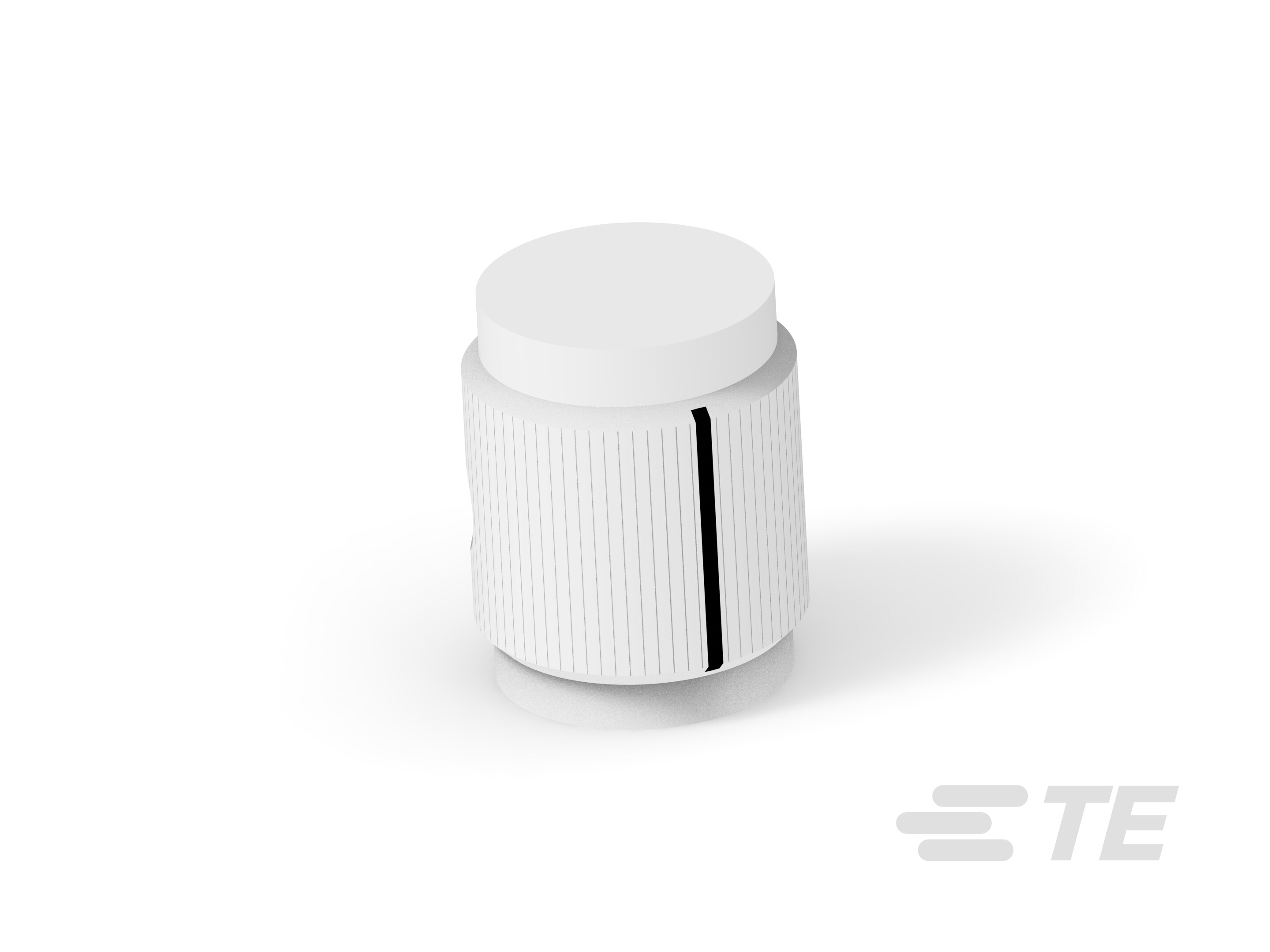 KN500A1/4=KNOB ALUM KNURL 1/4-4-1437622-2