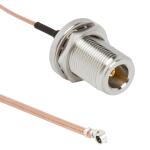 Amphenol RF-095-909-155-006 Cable Assembly Coaxial Cable Assembly Coaxial 0.3m Type N to AMC F-M Amphenol RF-095-909-155-006 Cable Assembly Coaxial Cable Assembly Coaxial 0.3m Type N to AMC F-M
