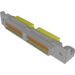 Samtec-QTS-050-01-F-D-RA-WT-LS1 Connector Headers and PCB Receptacles Conn Micro High Speed Terminal Strip HDR 100 POS 2.03mm/0.635mm Solder RA Side Entry SMD/Thru-Hole Tray
