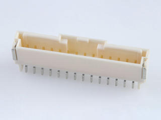 5023521410 - DuraClik Wire-to-Board Header, Single Row, Right-Angle, 14 Circuits, Gold (Au) Plating, Natural