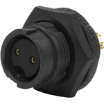 Switchcraft-EN3P2F16X Connector Circular Conn Circular SKT 2 POS Solder Cup ST Panel Mount 2 Terminal 1 Port Bulk