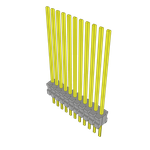 Samtec-TMS-111-60-S-S Connector Headers and PCB Receptacles Conn Unshrouded Header HDR 11 POS 1.27mm Solder ST Top Entry Thru-Hole Tube