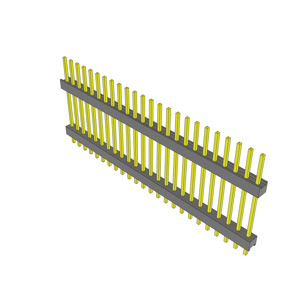 Samtec-ZW-24-12-T-S-665-115 Connector Headers and PCB Receptacles Conn Board Stacker HDR 24 POS 2.54mm Solder ST Top Entry Thru-Hole Bulk
