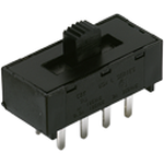 C&K-L101011ML04Q Switch Slide Switch Slide ON OFF SPST Side Slide 4A 250VAC 125VDC PC Pins Thru-Hole Bulk