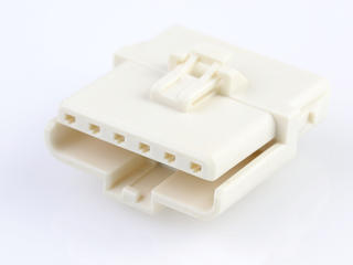 1502010016 - Ditto Hermaphroditic Crimp Housing, Positive Lock, 6 Circuit, High-Temperature, Natural