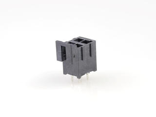 1722981104 - Ultra-Fit Vertical Header, 3.50mm Pitch, Dual Row, 4 Circuits, with Kinked Pins, Tin (Sn) Plating, Black, Glow-Wire Capable