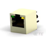 TE Connectivity-1734577-4 Connector Telephone and Telecom Conn RJ-45 F 8 POS 1.02mm Solder ST Thru-Hole 12 Terminal 1 Port Cat 3 Tray