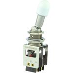 Honeywell-62AT22-3D Switch Toggle Switch Toggle N.O./N.C. DPDT Locking Lever Solder 7A 115VAC 115VDC Panel Mount with Threads