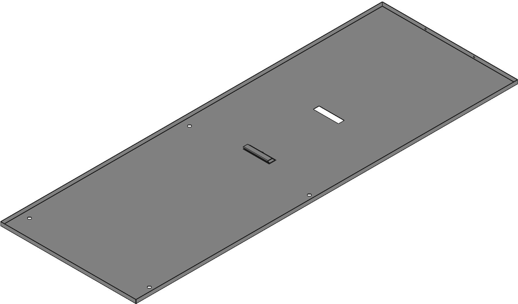 Hammond Manufacturing-CSP7831LG1 null C2 Side Panels (Sold In Pairs), Light Gray, 710mm Length, 1999mm Width, 21mm Height