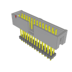 Samtec-ZST-113-04-S-D-840 Connector Headers and PCB Receptacles Conn Elevated Shrouded Header HDR 26 POS 2.54mm Solder ST Thru-Hole Bulk