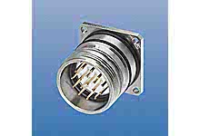 1202310038 - Brad M23 Signal Connector, Front Panel-Mount Receptacle, Straight Male Flange Mount 4xØ 3.20mm, Crimp Contacts, 17 Poles