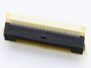 5052785033 - 0.50mm Pitch Easy-On FFC/FPC Connector, 1.90mm Height, Single Bottom Contact (FS19), Right-Angle, Surface Mount, ZIF, 50 Circuits