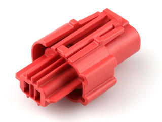2077820112 - Squba 3.6 Sealed Receptacle Assembly, 3.60mm Pitch, 2 Circuits, Single Row, Glow-Wire Capable, Key A, Red, UL1015/UL1230 Compatible