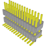 Samtec-HDWM-14-54-S-D-311-SM-A Connector Headers and PCB Receptacles Conn Board Stacker HDR 28 POS 1.27mm Solder ST SMD Tube