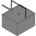 Hammond Manufacturing-EJ14128  Gray Steel Bracket Mount Type 4 Junction Box