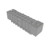 Samtec-IPBT-108-H3-T-D-GP Connector Headers and PCB Receptacles Conn Wire to Board HDR 16Power POS 4.19mm Solder ST Top Entry Thru-Hole Power Mate® Tube