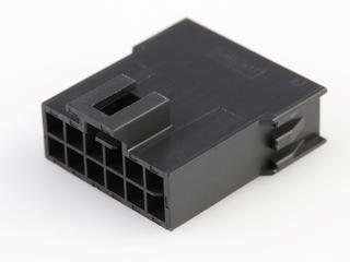 2014441112 - Nano-Fit Plug Housing, TPA Capable, 2.50mm Pitch, Dual Row, 12 Circuits,  Black, Glow-Wire Capable