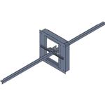 Hammond Manufacturing-C2F198523BK1  Black Steel Ground Mount Standard Equipment Rack