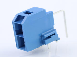 2035551112 - CP-6.5 Header, 6.50mm Pitch, Dual Row, Right-Angle, Polarized, Through Hole, Tube Packaging, 2 Circuits, Blue