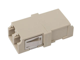 1061261450 - LC/APC Adapter, Duplex, Green Body, Ceramic Alignment Sleeve, Small Flange, Snap Mount, Metal Mounting Plate, SC Footprint