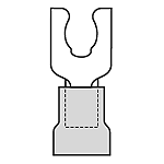 Molex-19099-0028 Connector Terminals Snap Spade Tongue Terminal 14-16AWG Copper Blue 20.6mm Electro Tin InsulKrimp™ T/R