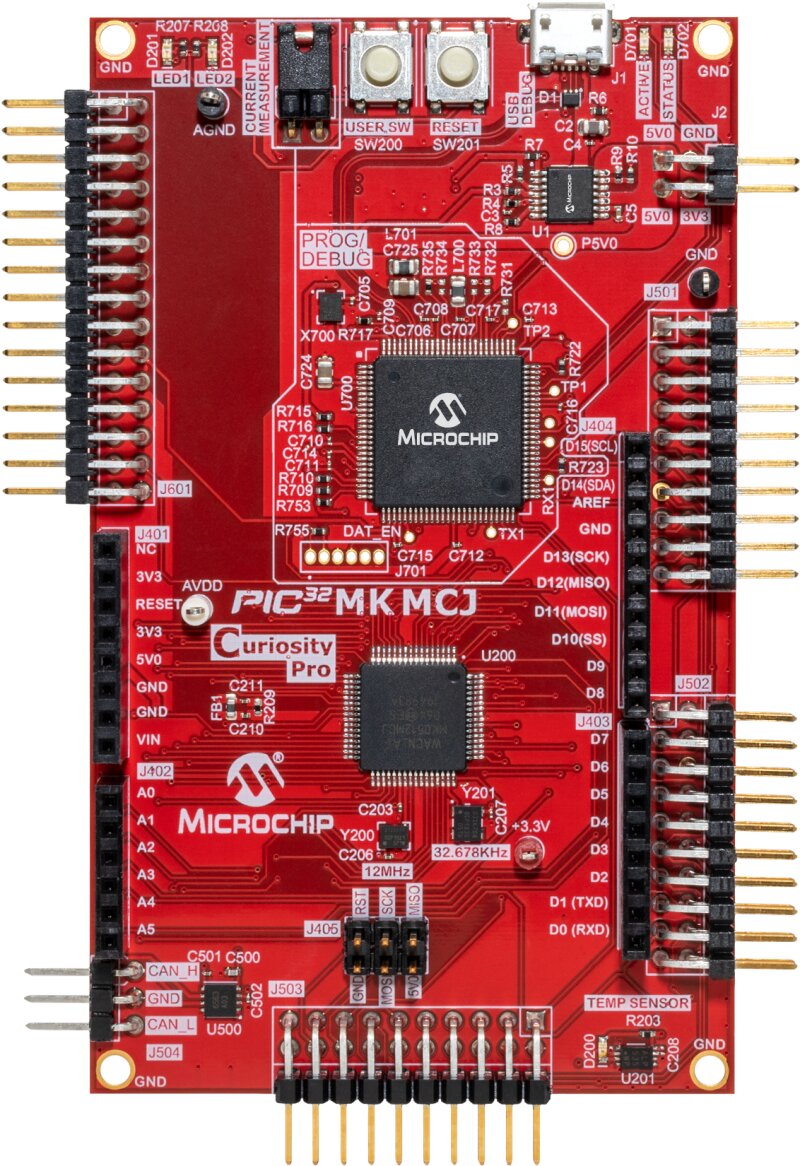 Development Board, Curiosity Pro, PIC32MK0512MCJ064, 32bit PIC32 MCU