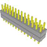 Samtec-TW-13-11-S-D-175-090 Connector Headers and PCB Receptacles Conn Board Stacker HDR 26 POS 2mm Solder ST Top Entry Thru-Hole Bulk
