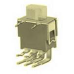 knitter-switch-ASE2D-RA Switch Slide Switch Slide ON ON DPDT Side Slide 0.05A 48VAC 48VDC 0.4VA 60000Cycles PC Pins Bracket Mount/Through Hole