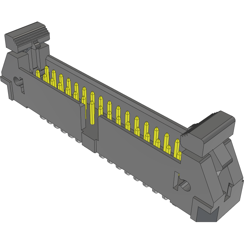 Samtec-EJH-117-01-F-D-RA Connector Headers and PCB Receptacles Conn Ejector Header HDR 34 POS 2.54mm Solder RA Thru-Hole Tube