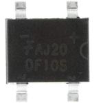 onsemi-DF10S1 Bridge Rectifiers Diode Rectifier Bridge Single 1KV 1A 4-Pin SDIP SMD T/R