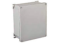 936040027 - GWconnect Enclosure, Die-cast Aluminum, S-8000 Series, with External Mounting Flanges, 189 x 167 x 80mm Outside Dimensions, Grey RAL 9006
