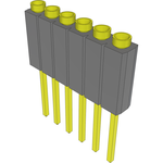 Samtec-ESS-106-G-28 Connector Headers and PCB Receptacles Conn Socket Strip SKT 6 POS 2.54mm Solder ST Top Entry Thru-Hole Bulk