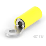 TE Connectivity-2-35106-1 Connector Terminals PIDG Ring Tongue Terminal 14-16AWG Copper Yellow/Black Stripe 26.57mm Tin T/R