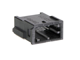 2069584081 - ConnTAK50 Header, Dual Row, Right-Angle, Surface Mount, 10 Circuits / 8 Circuits Usable, Key A, Black
