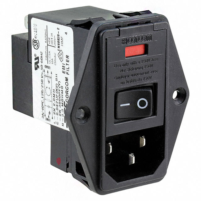 P, Corcom; Fuse Holder, Switch On/Off Non-Illuminated