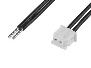 2196791022 - Micro-Latch-to-Pigtail Off-the-Shelf (OTS) Cable Assembly, 2.00mm Pitch,  Tin (Sn) Plating, 150.00mm Length, 2 Circuits, Natural