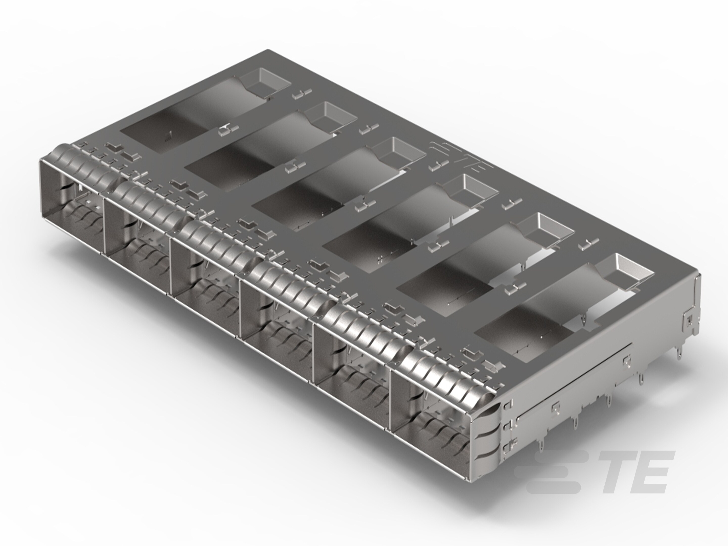 CAGE ASSEMBLY, 1X6, QSFP28, SPRING-2170706-5