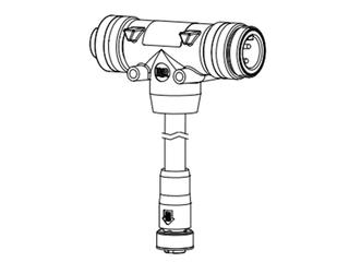 1300680107 - BradPower D-Size (1 3/8"–M35) 3-Pole Drop Tee, with 3-Pole BradPower A-Size (7/8"–M22) Drop, 1.0m Length