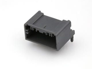 347930082 - Mini50 Unsealed Right-Angle Header, Single Row, 8 Circuit, Polarization Option C, Dark Gray, Tray